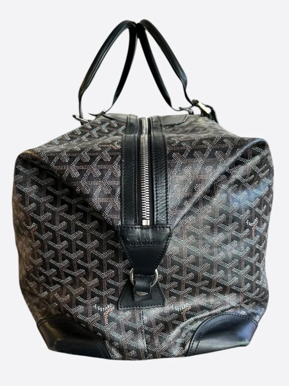 Goyard Black Bowling 55 Duffel Bag